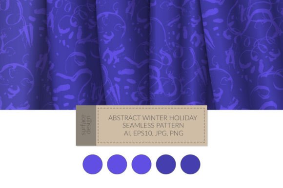 Abstract Holiday Seamless Pattern for Festive Design Projects