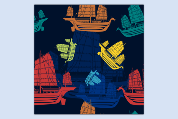Ancient Japanese Ship Dark Pattern: A Timeless Design for Modern Applications
