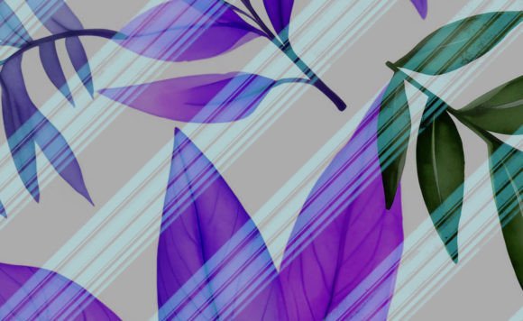 Background Leaves with Diagonal Stripes: A Strategic Design Choice for Modern Spaces