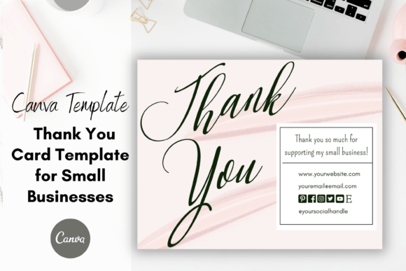 Business Thank You Card Canva Template