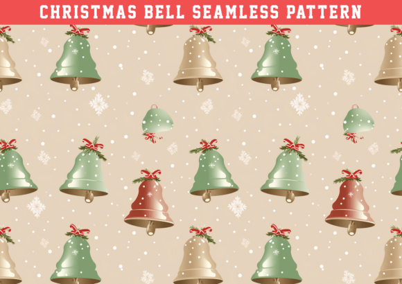 Christmas Bell Seamless: A Versatile Digital Design for Creative Projects
