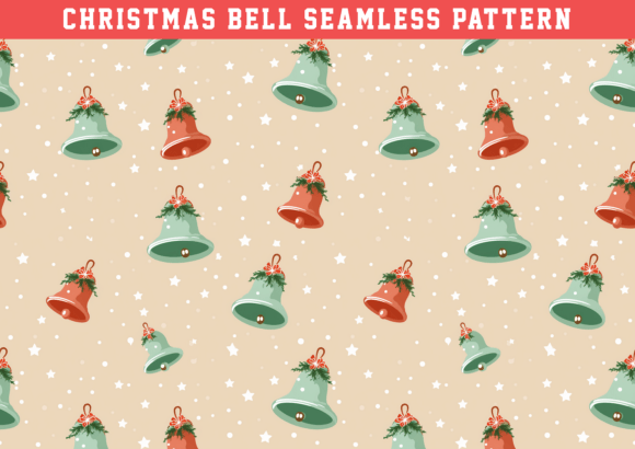 Christmas Bell Seamless Pattern: A Versatile Design for Creative Projects