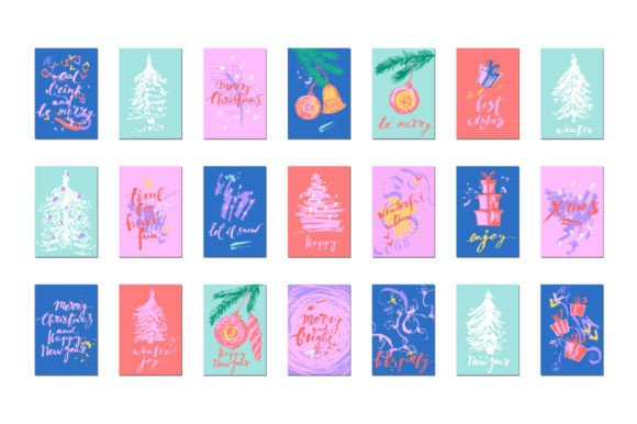 Christmas Cards Set: A Creative Solution for Holiday Design Needs