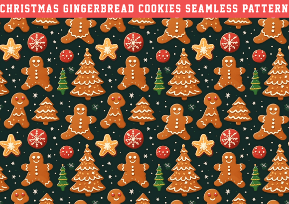 Christmas Gingerbread Cookie Pattern: A Digital Design Trend for Creative Entrepreneurs