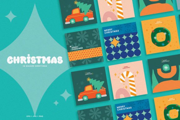 Christmas Square: Festive Design Made Easy