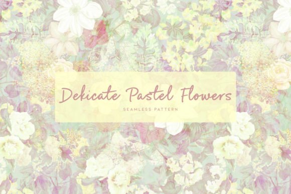 Delicate Pastel Flowers: A Versatile Seamless Pattern for Creative Projects