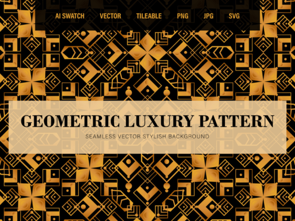 Gold Geometric Seamless Pattern for Modern Design