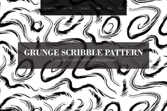 Grunge Scribbles Seamless Pattern: A Versatile Design Element for Modern Creatives