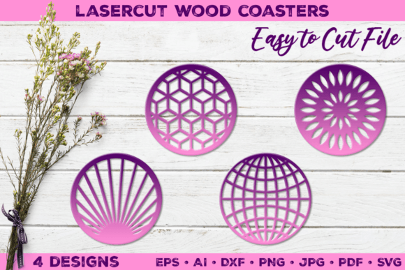 Lasercut Coasters. Laser Coffee Coasters