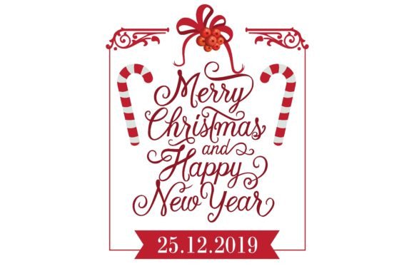 Merry Christmas and Happy New Year Lette: A Trendsetting Design Element for Modern Greetings