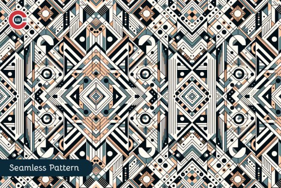 Modern Geometric Art Seamless Pattern for Design Elegance