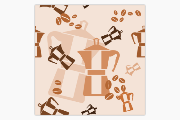 Mokapot Coffee Maker Soft Pattern
