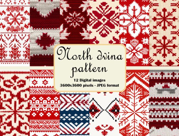 North Dvina Pattern Bundle Digital for Creative Projects