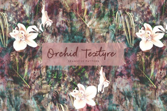 Orchid Texture and Decorative Botanical Seamless Pattern: A Versatile Design for Creative Projects
