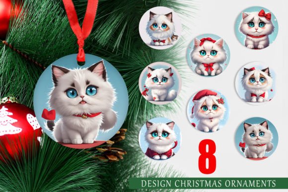 Ornament Cute Cat Christmas: Adorable Designs for Holiday Cheer