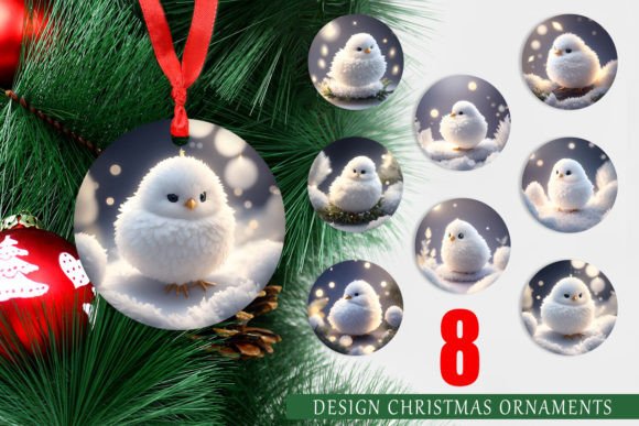 Ornament White Bird Christmas: A Timeless Design for Holiday Decor