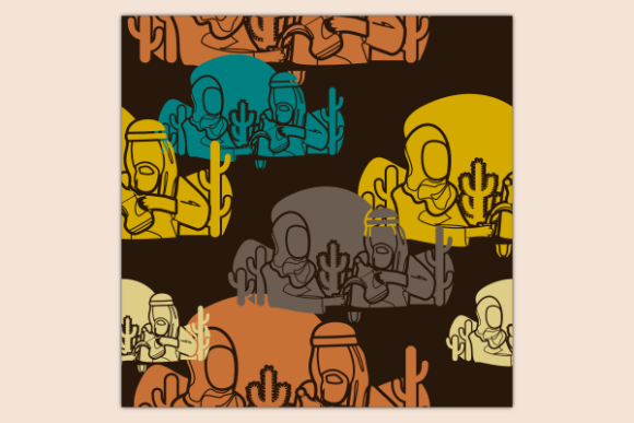 Pour Arab Coffee for Wife Dark Pattern: A Timeless Design Element for Cultural and Creative Projects
