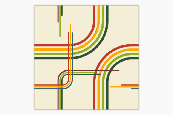 Retro Bent Stripes Soft Seamless Pattern – A Timeless Design for Modern Creations