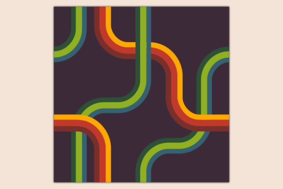 Retro Lines Dark Seamless Pattern: A Versatile Design Element