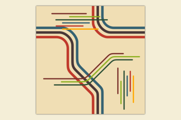 Retro Rainbow Line Soft Seamless Pattern: A Strategic Design Element for Modern Creativity