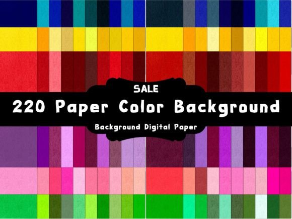 SALE 220 Paper Color Background: A Versatile Digital Paper Collection for Creatives