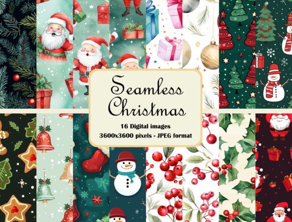 Seamless Christmas Pattern Bundle: A Versatile Resource for Creative Professionals and Entrepreneurs