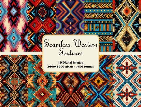 Seamless Western Textures Digital Bundle: A Versatile Resource for Creative Projects
