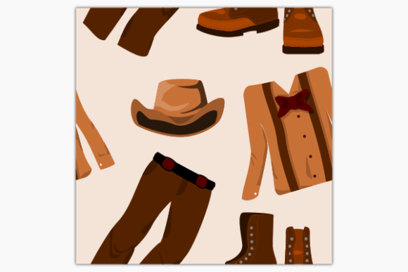 Western Vintage Clothes Seamless Pattern: A Timeless Design for Modern Creativity